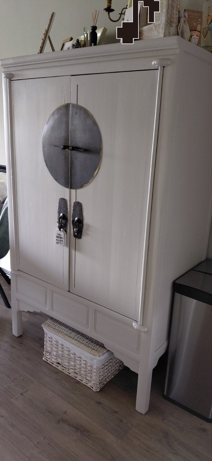 Prachtige chinese bruidskast, beige., Huis en Inrichting, Ophalen, Zo goed als nieuw