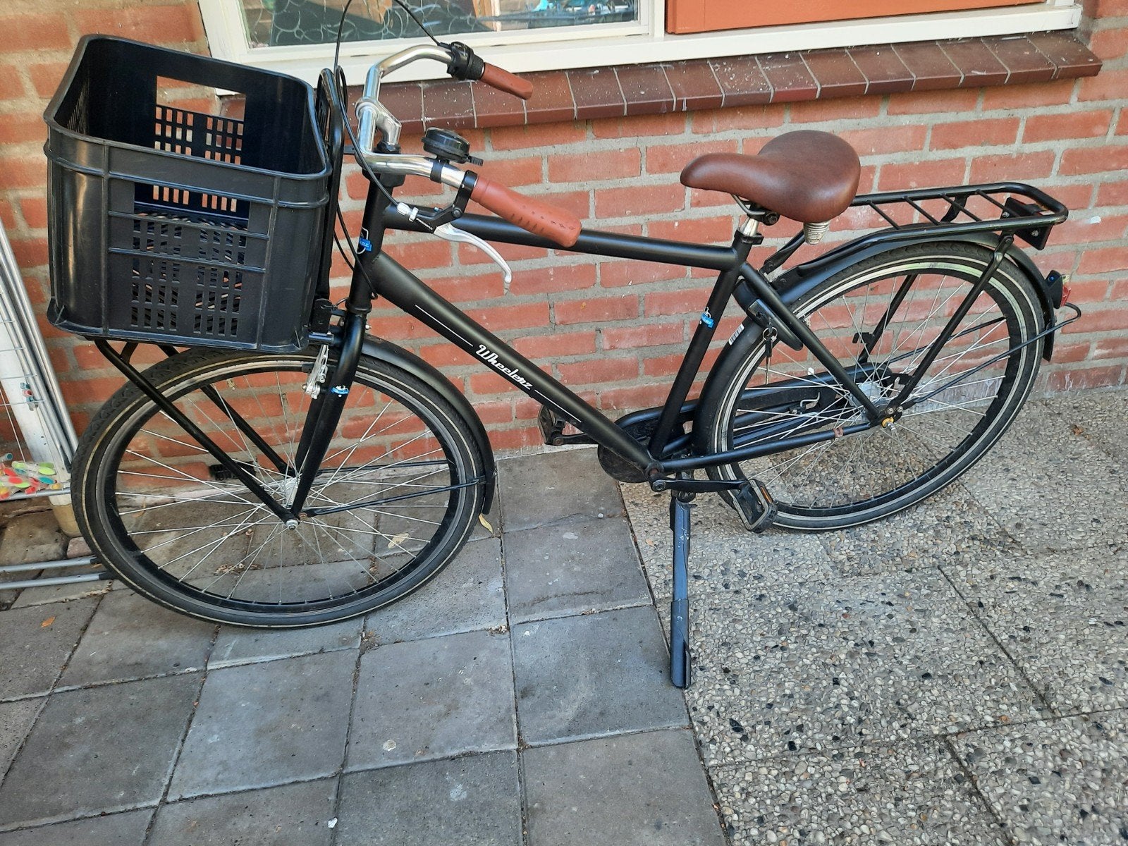 Jongens fiets met versnelling , handrem en terugtrapremrap, Ophalen, Gebruikt, 14 inch of minder, Handrem