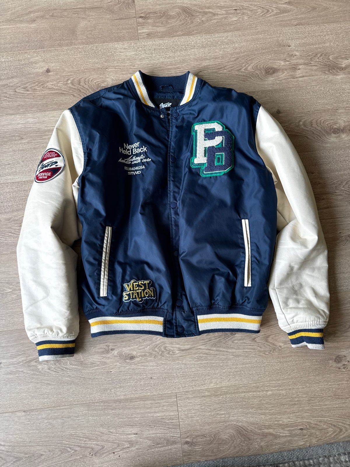 Bomperjack Pull&Bear  Maat L, Ophalen of Verzenden, Gedragen, Maat 52/54 (L), Blauw