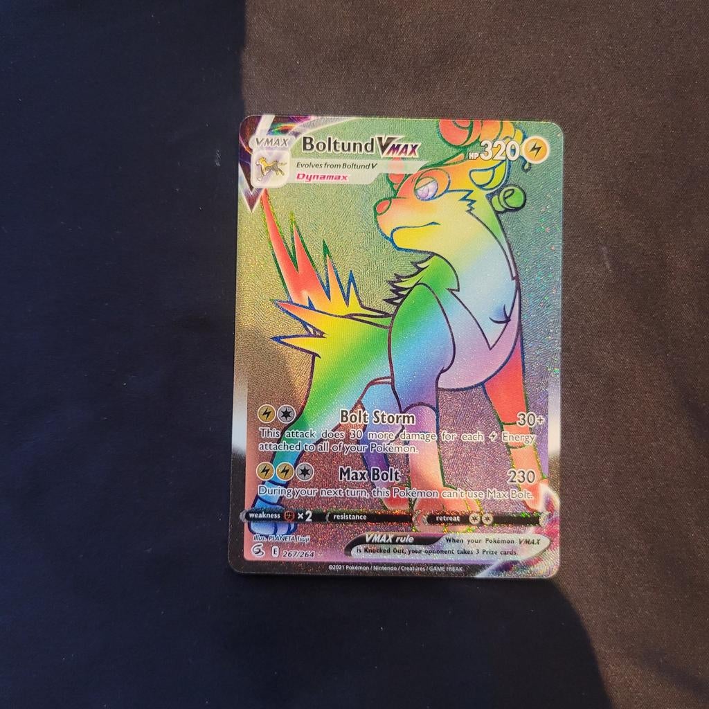 Boltund vmax (fusion strike) #267, Hobby en Vrije tijd, Verzamelkaartspellen | Pokémon, Ophalen of Verzenden, Zo goed als nieuw