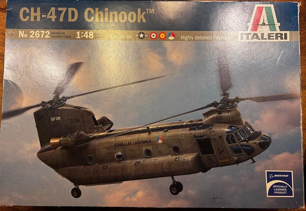Italeri CH-47D Chinook nummer 2672 NIEUW, Ophalen, Italeri, Helikopter, Nieuw