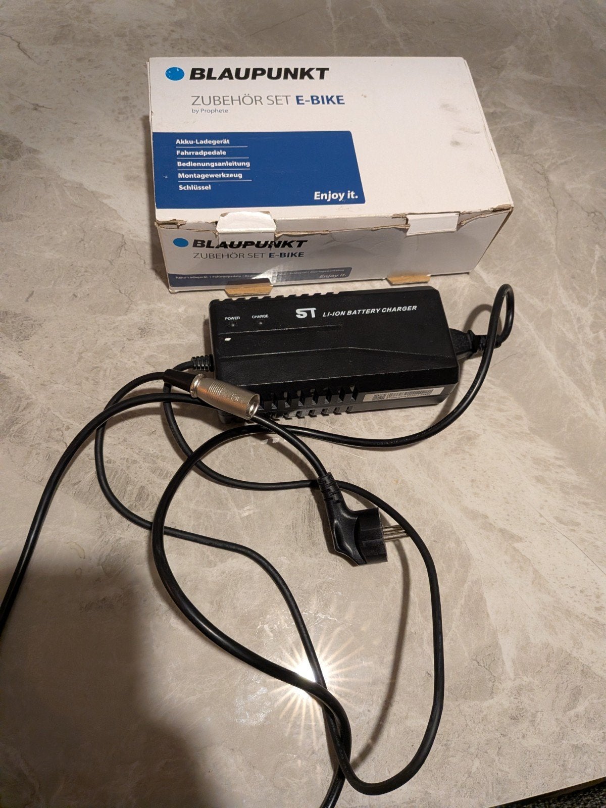 Blaupunkt E-Bike Acculader Zubehör Set, Nieuw