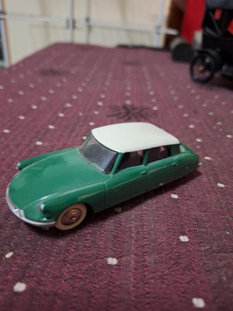 Vintage Groene Citroën DS Speelgoedauto, Ophalen of Verzenden