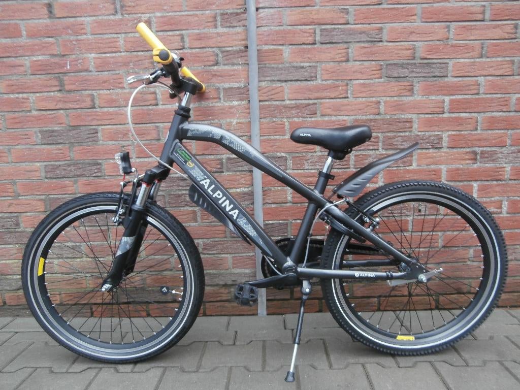 ALS NIEUW! Alpina Trial 22 inch. zwart-geel, Fietsen en Brommers, Fietsen | Jongens, Ophalen, Terugtraprem, 22 inch, Alpina