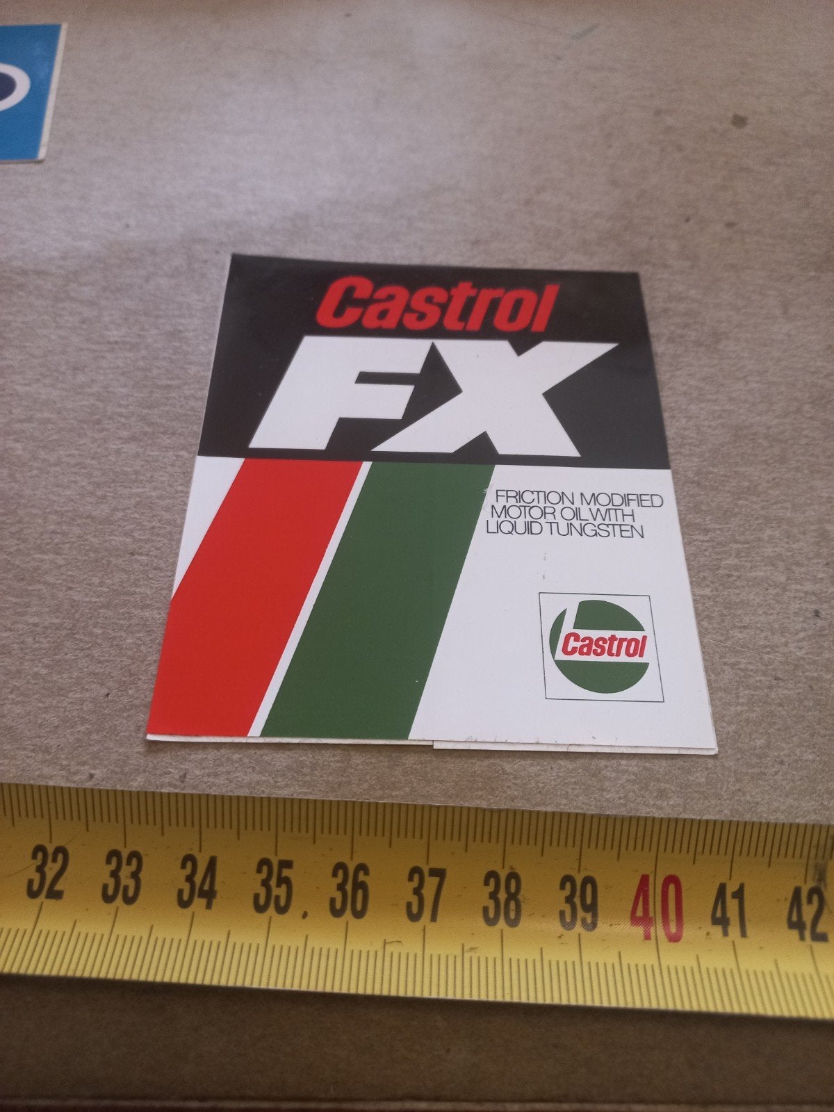Castrol FX Sticker - Friction Modified Motor Oil, Ophalen of Verzenden, Gebruikt