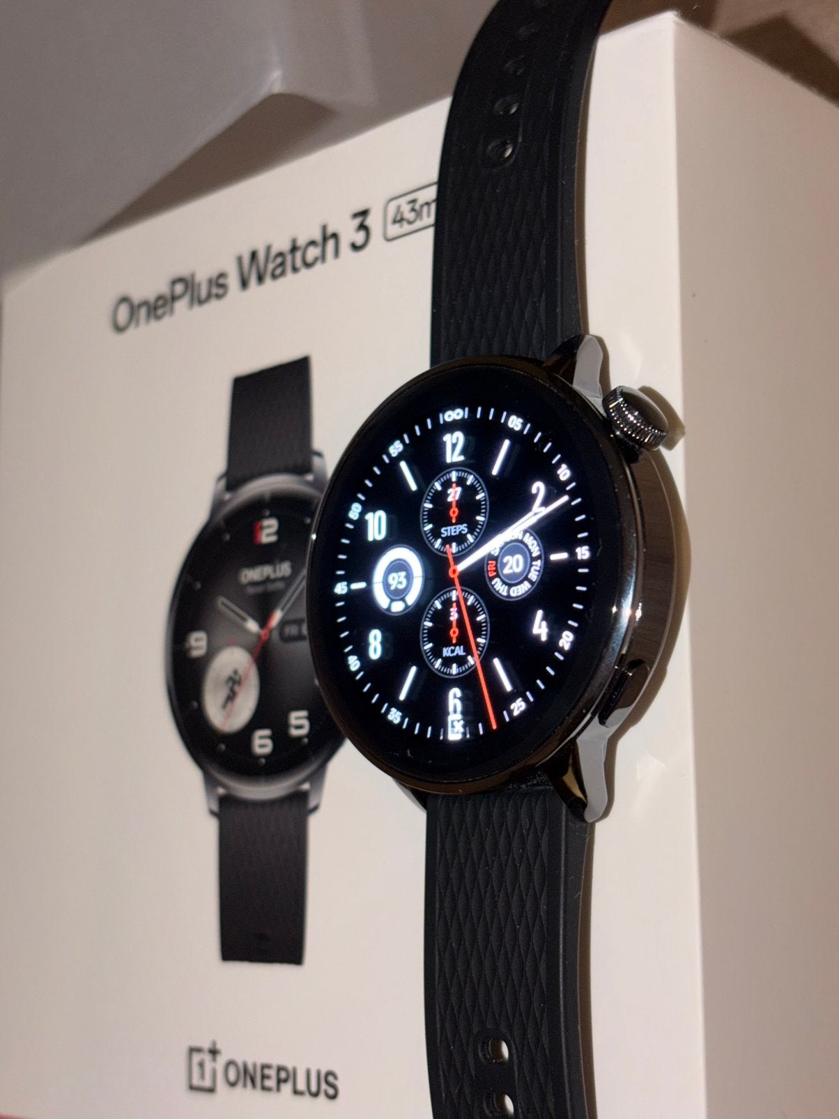 OnePlus Watch 3 43 mm | NIEUW | Black Steel, Zwart, Ophalen of Verzenden, Zo goed als nieuw, Waterdicht