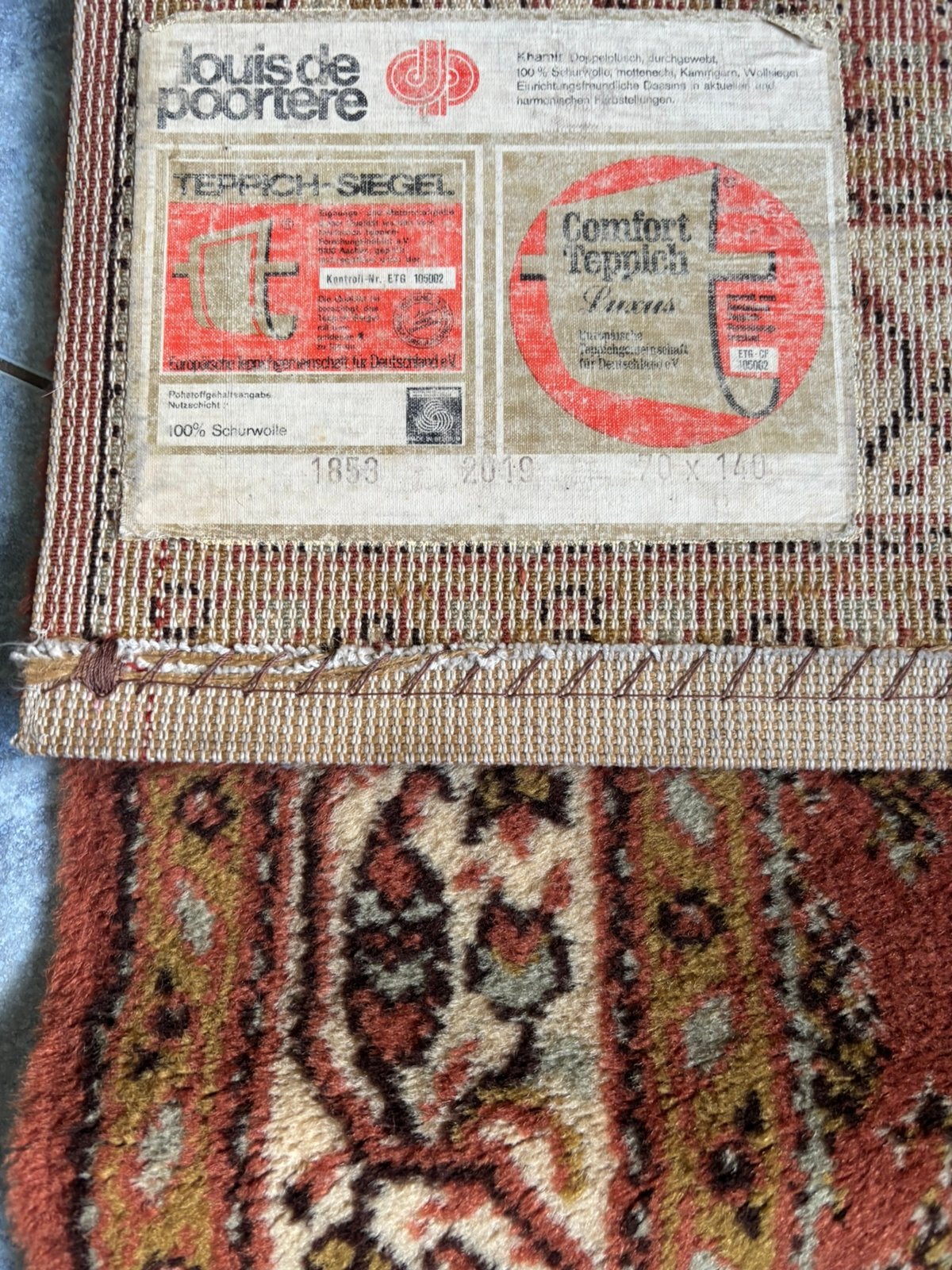 Wollen vloerkleed 140 x70 cm nu voor 35 euro, Huis en Inrichting, Stoffering | Tapijten en Kleden, 100 tot 150 cm, Zo goed als nieuw