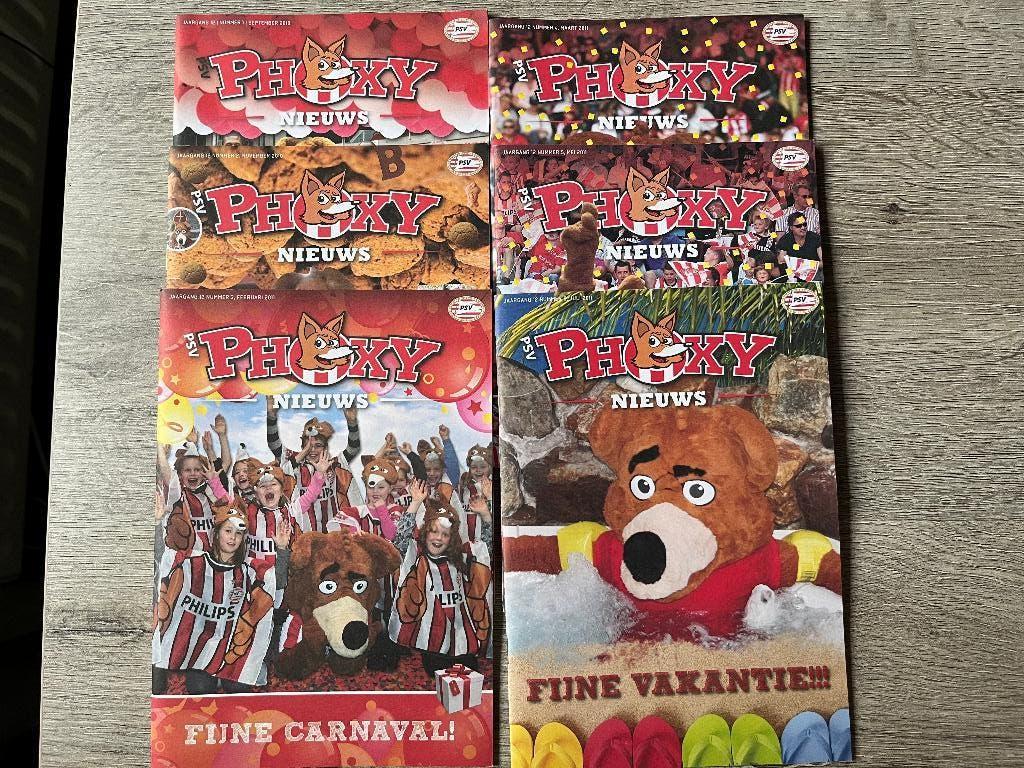 Jaargang 12 PSV Phoxy 6 stuks, Ophalen of Verzenden, Zo goed als nieuw, PSV, Boek of Tijdschrift