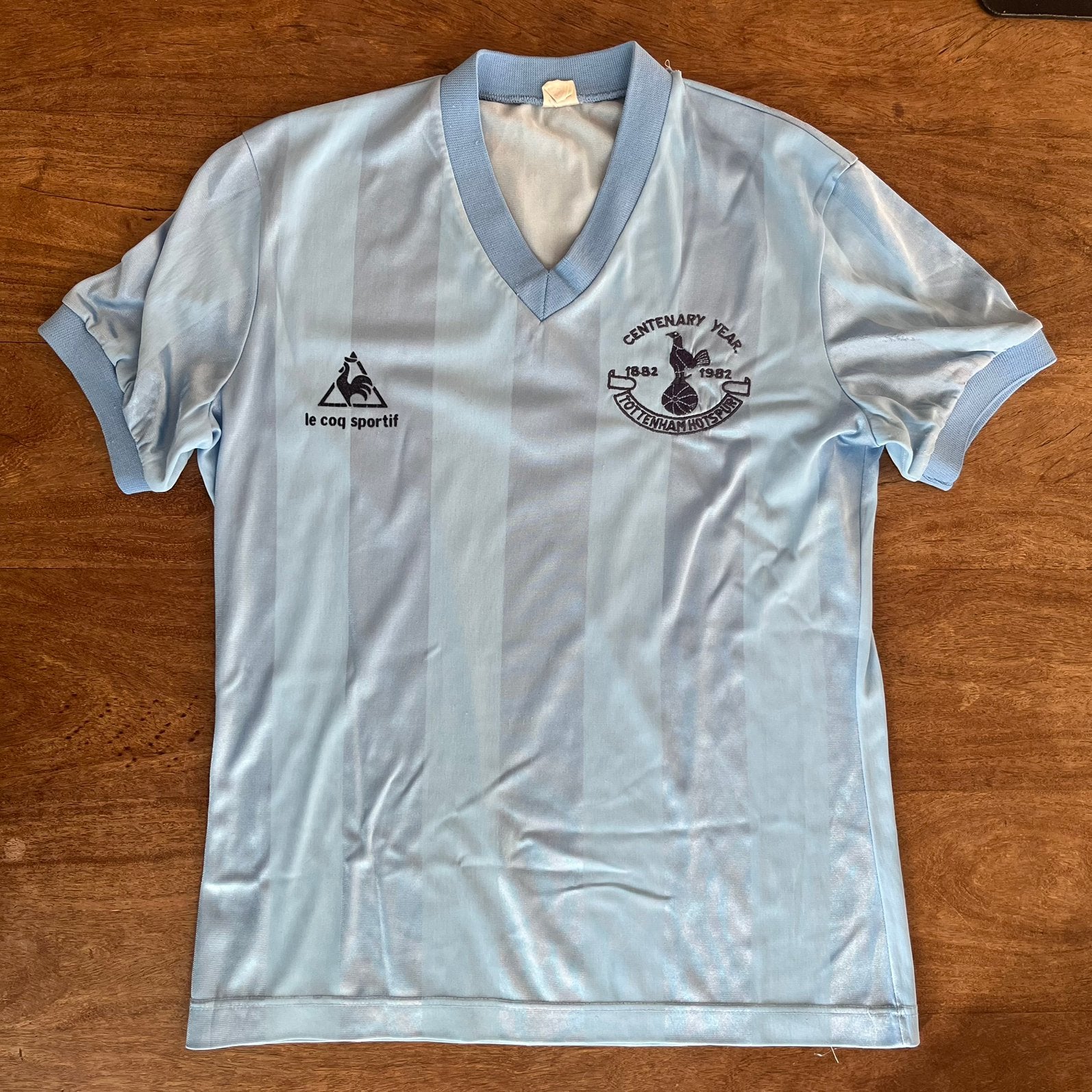 Vintage Tottenham Hotspur 1982 Le Coq Sportif shirt, Ophalen of Verzenden, Zo goed als nieuw, Buitenlandse clubs, Shirt