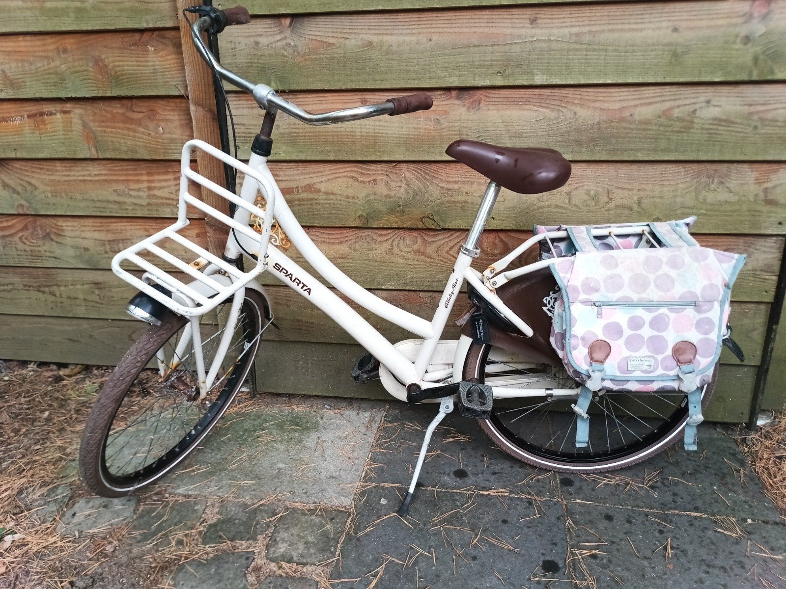 Sparta Transportfiets Dames - Wit met 3 versnellingen, Ophalen, Sparta, Gebruikt, Terugtraprem