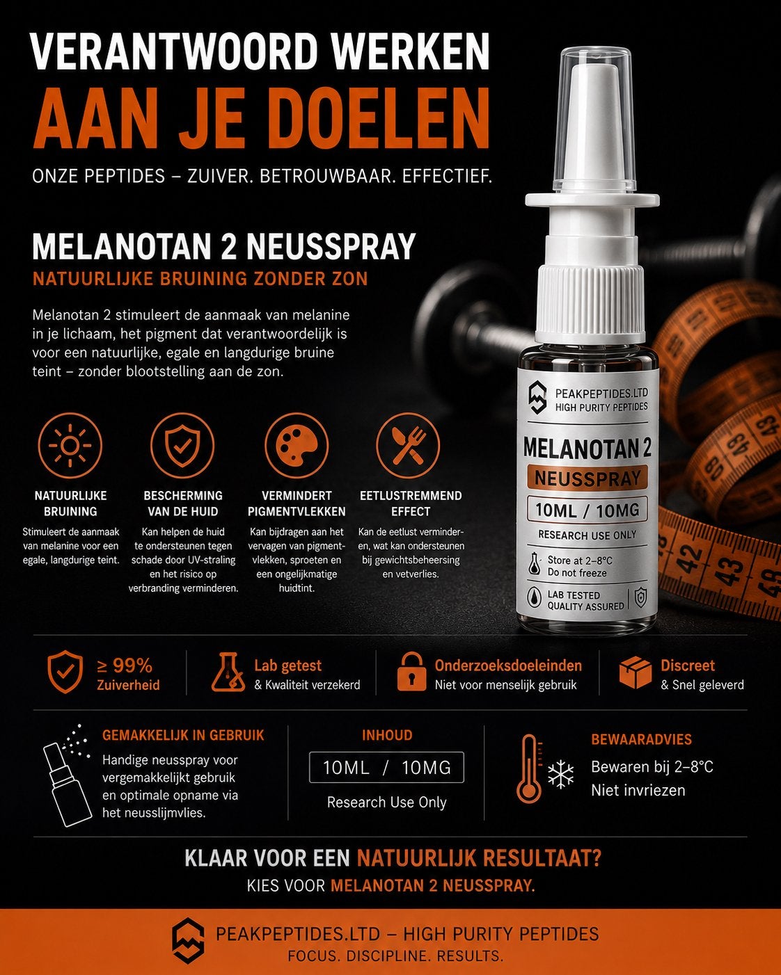 Tan Neusspray - Natuurlijke Bruining Zonder Zon, Ophalen of Verzenden, Nieuw, Overige typen