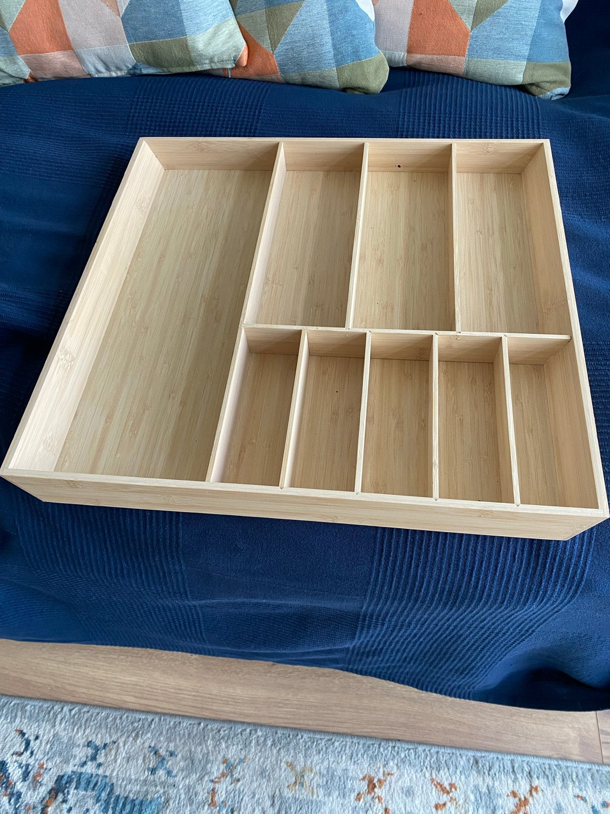 Bamboe bestekbak - Keukenlade organizer, Hout, Overige merken, Ophalen, Beige