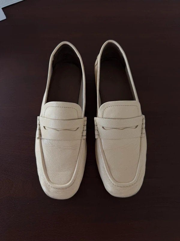Zara crème loafers maat 39, Kleding | Dames, Ophalen of Verzenden, Zo goed als nieuw, Zara, Instappers
