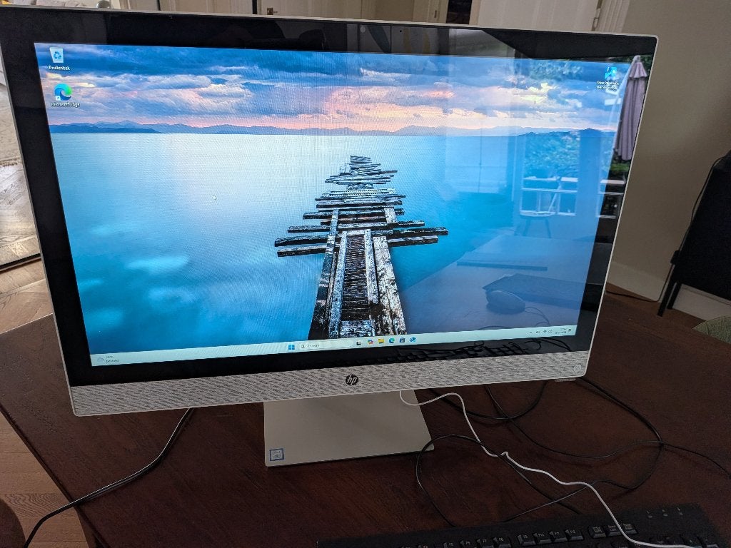 HP All-in-One i5-7400/8GB, Computers en Software, Ophalen, Zo goed als nieuw, Met monitor, HDD