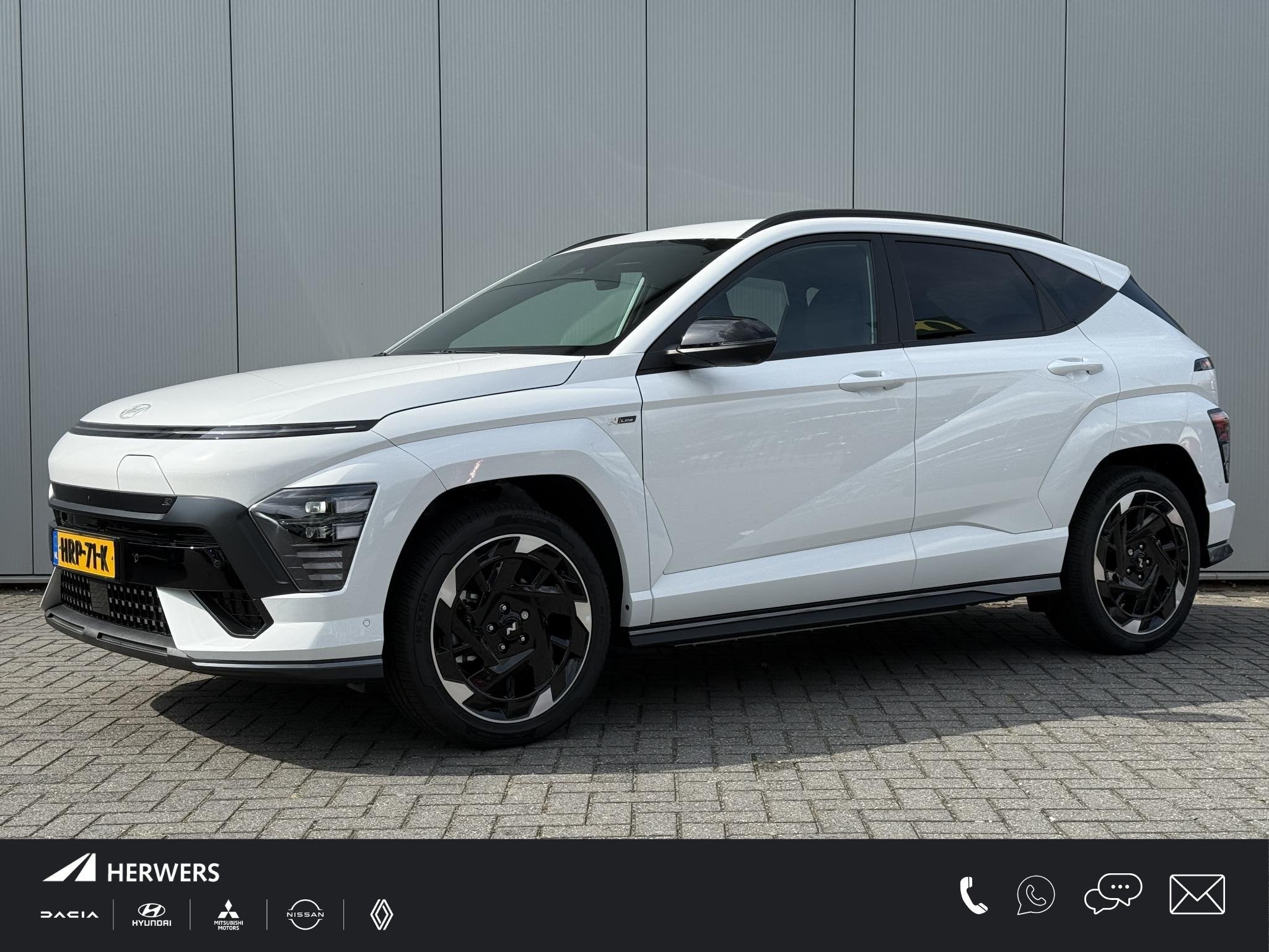 Hyundai KONA Electric N Line 65.4 kWh / Dynamische Routeplan, Wit, 420 min, 37 min, Kona