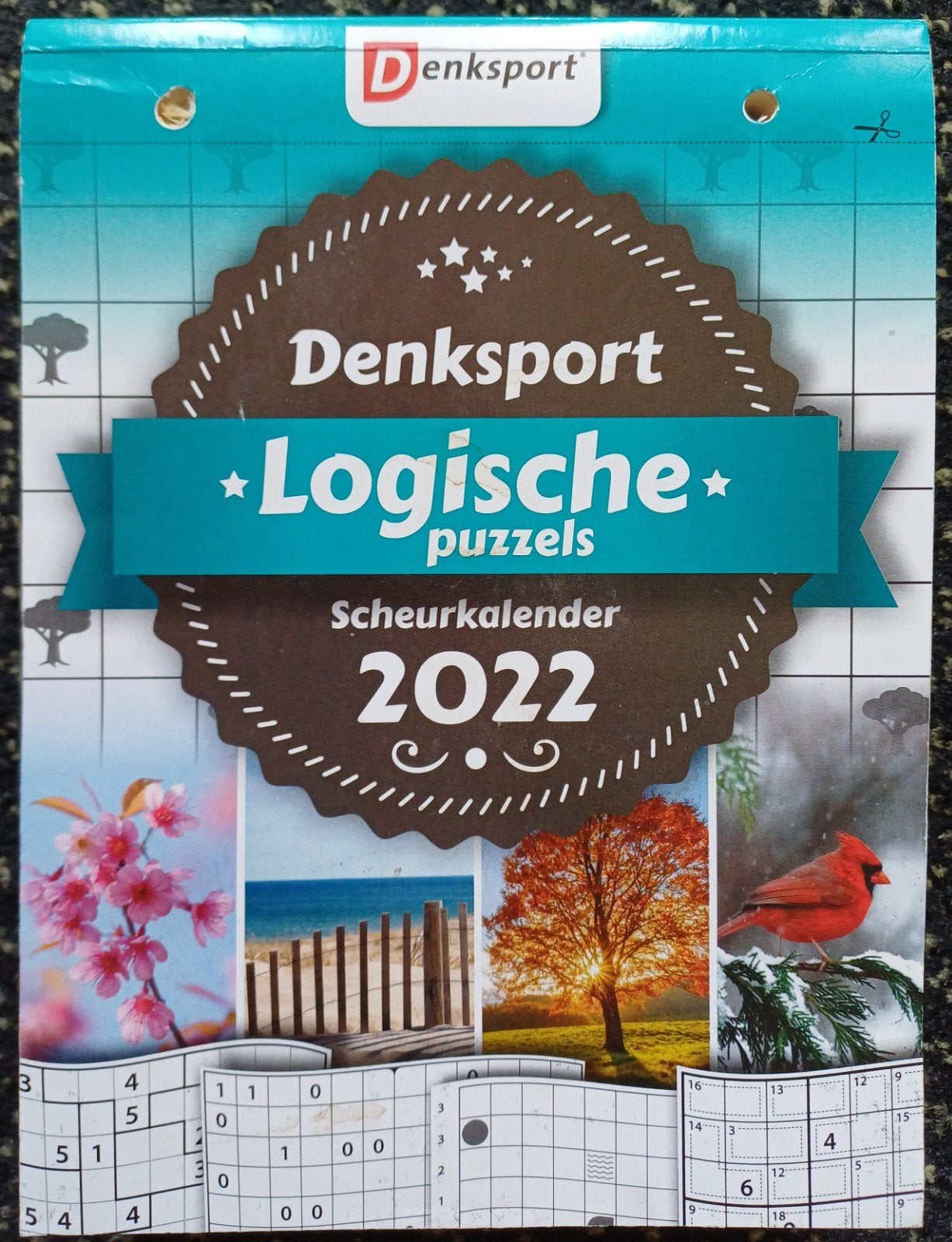 Denksport Logische Puzzels Scheurkalender 2022, Ophalen of Verzenden, Minder dan 500 stukjes, Zo goed als nieuw