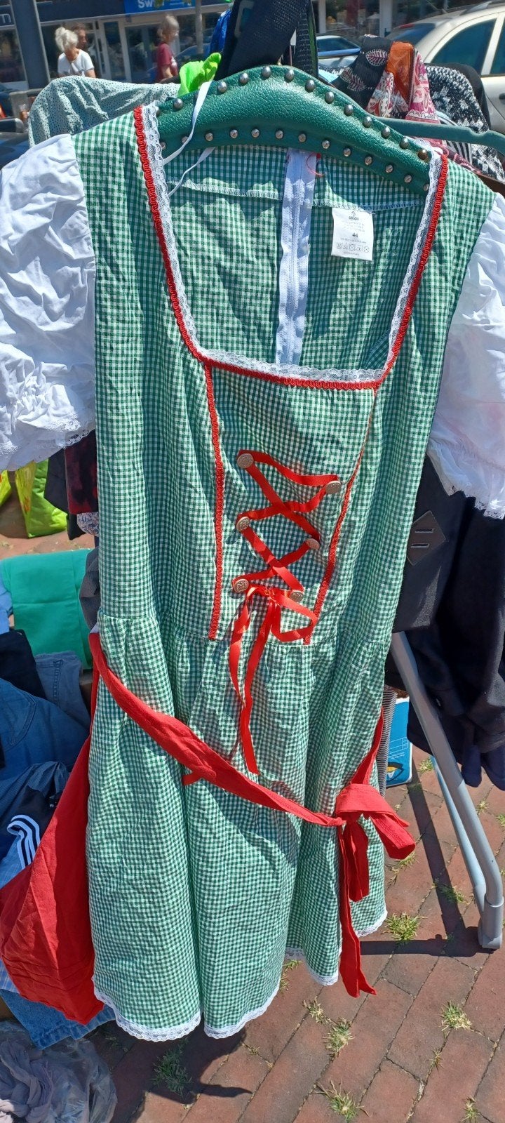 oktberfest jurk mt 44, Ophalen of Verzenden, Zo goed als nieuw, Overige maten, Kleding