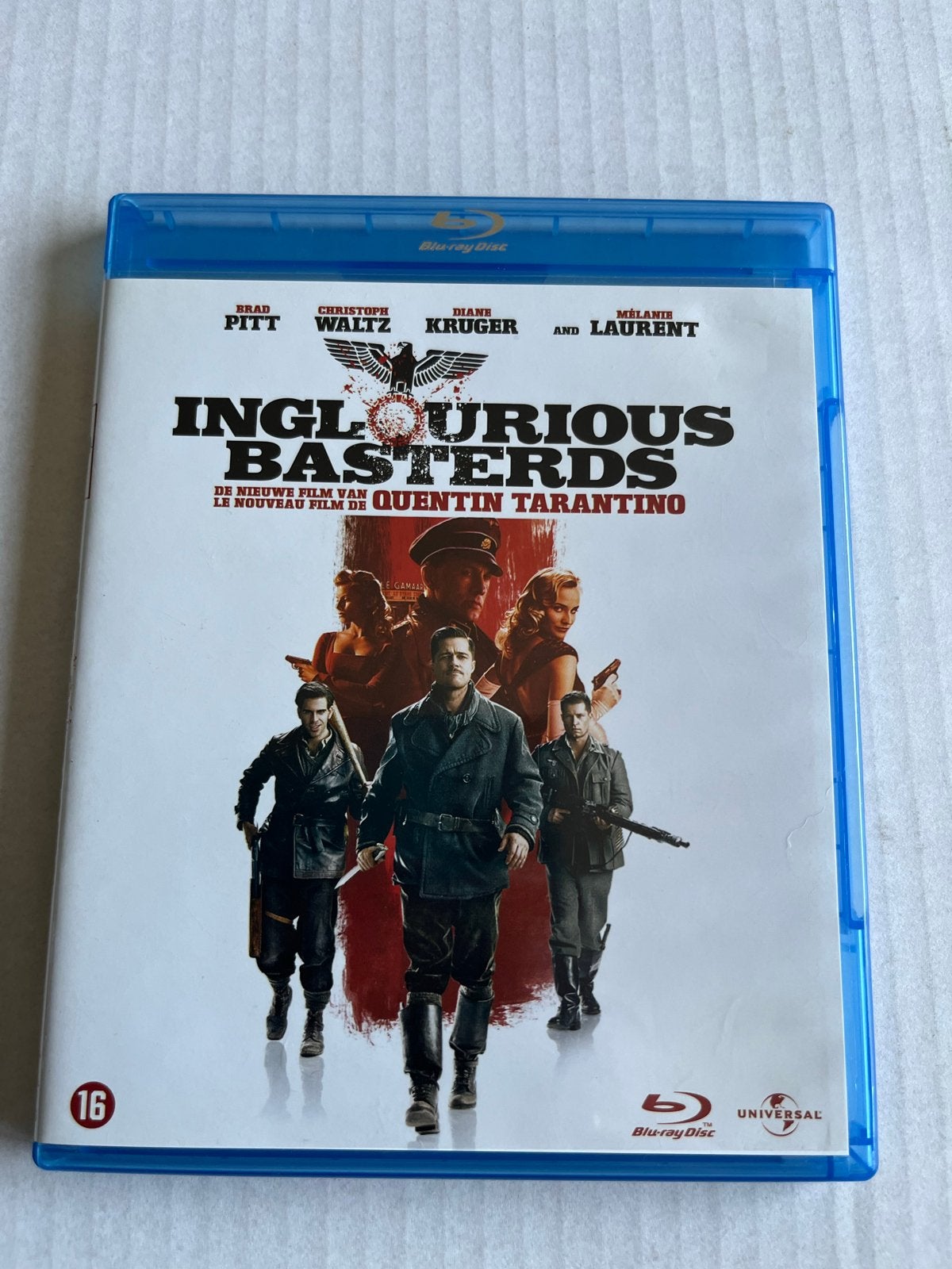 Inglourious Basterds Blu-ray - Quentin Tarantino, Vanaf 16 jaar, Ophalen of Verzenden, Gebruikt, Actie