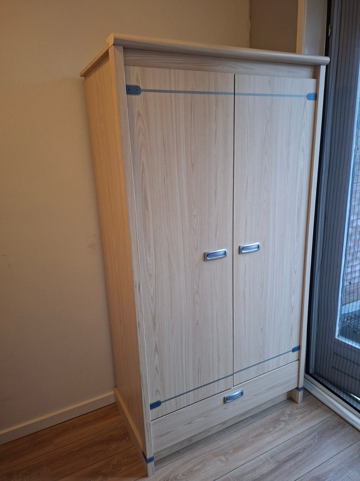 Houten kledingkast, Ophalen, Gebruikt, 170 cm of meer