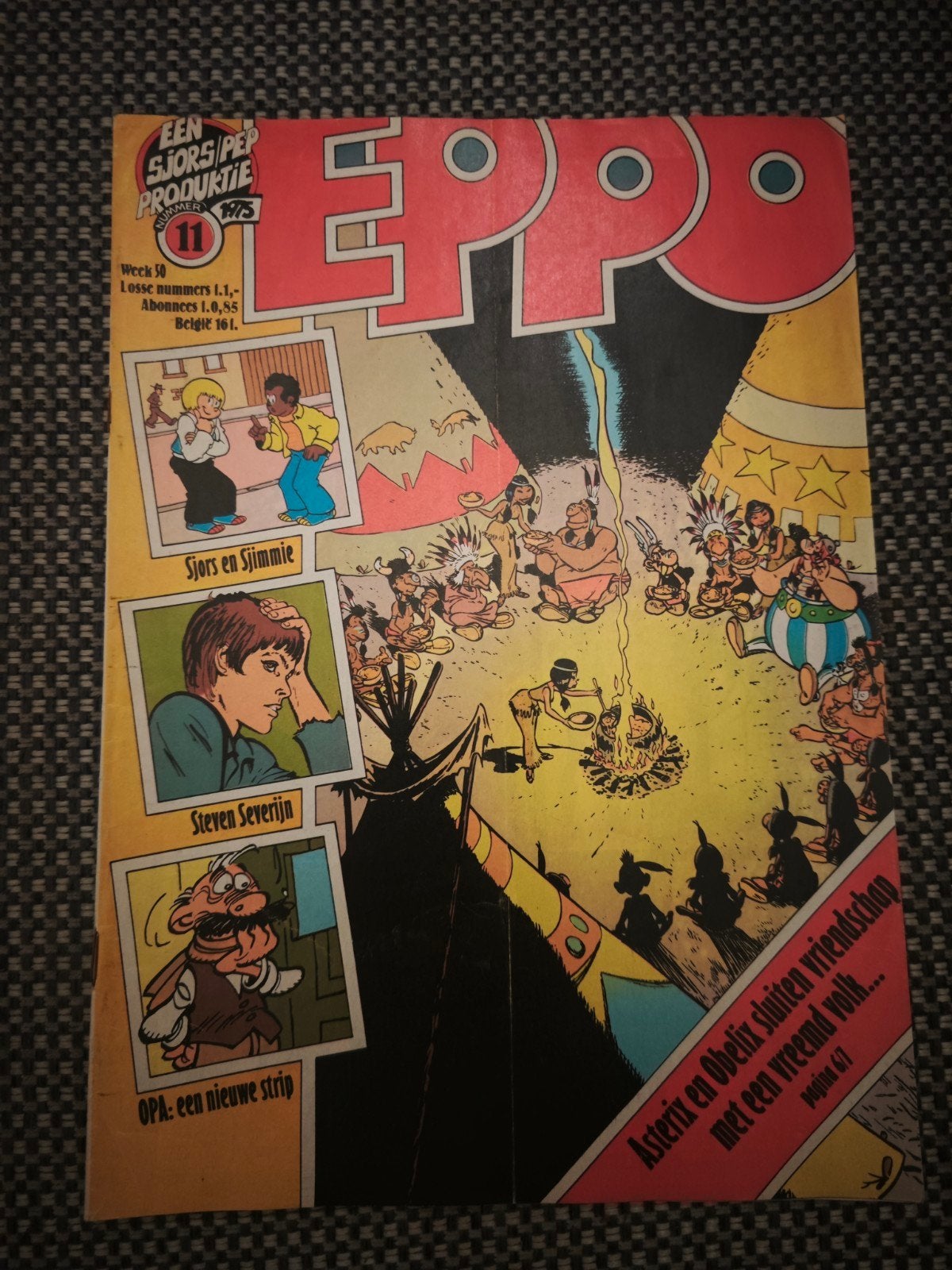 Collectie  12 Vintage Eppo en Sjors Stripboeken (1975-1976, Meerdere stripboeken, Ophalen of Verzenden, Gelezen