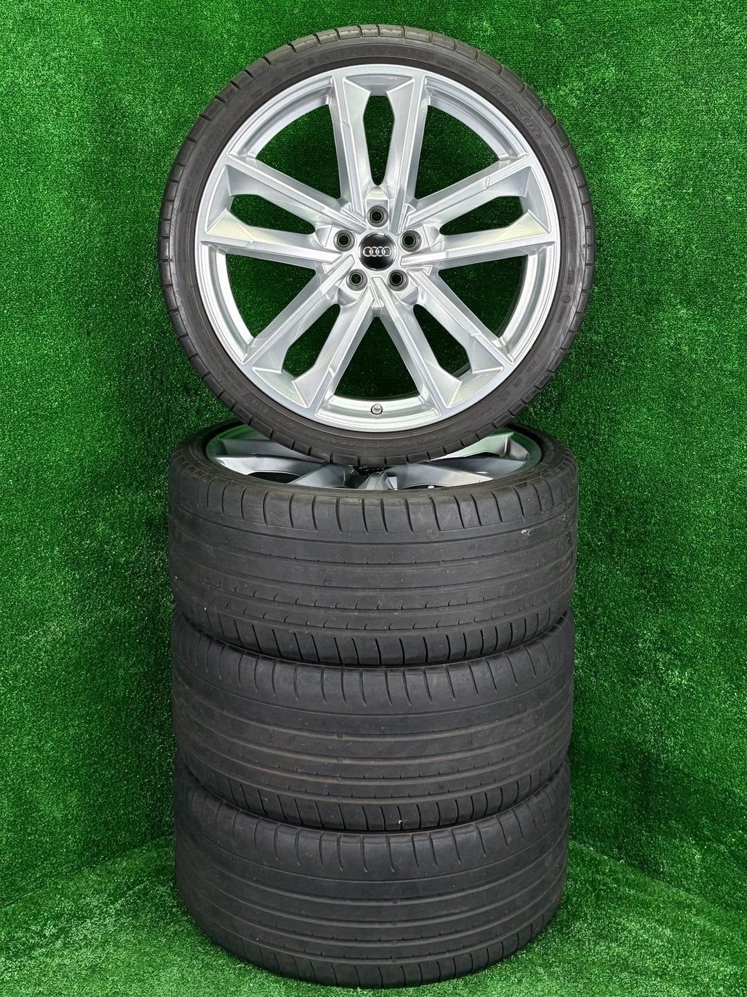 Originele 21 inch Audi velgen met banden A8 S8 D4 A6 S6 C8, Gebruikt, -, 275 mm, -