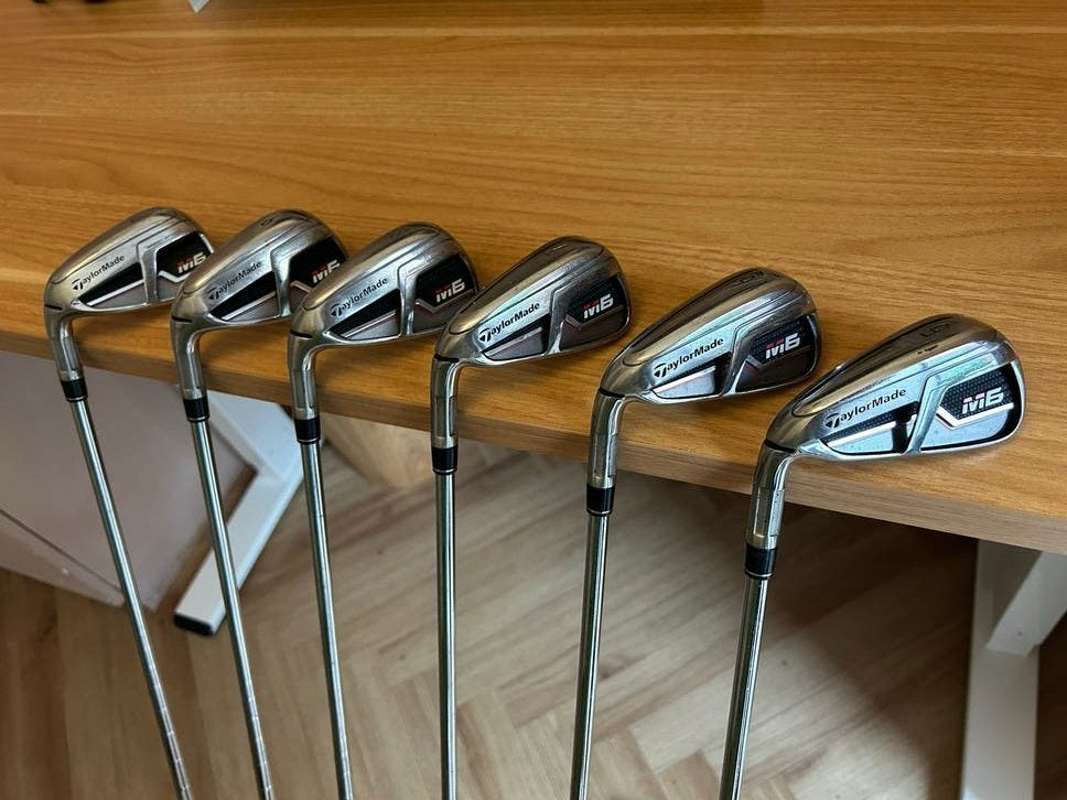 Taylormade M6 ijzers linkshandig 5 t/m P, Ophalen of Verzenden, Gebruikt, Set