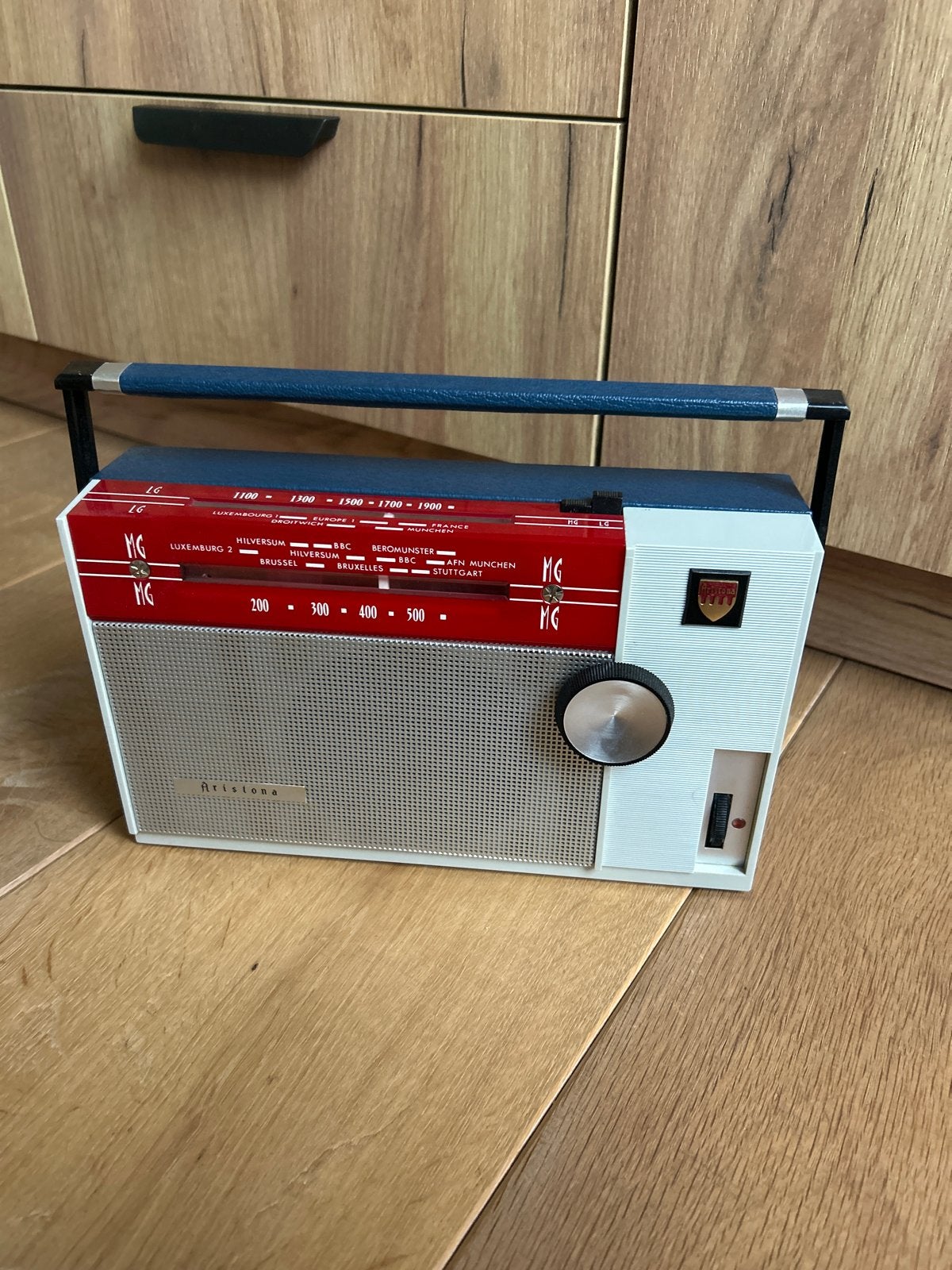 Oude Aristona Radio 6221 T - Vintage Transistorradio, Ophalen, Gebruikt, Transistorradio