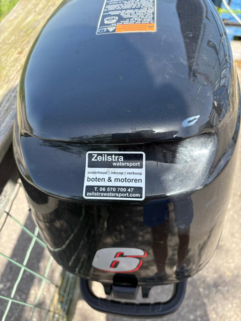 Complete set: Suzuki 6pk 4takt buitenboordmotor met rubberbo, Watersport en Boten, Rubberboten, Gebruikt, Overige merken, Aluminium
