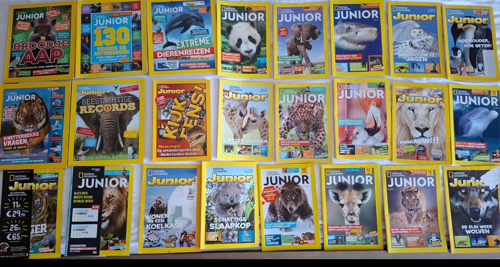 National Geographic Junior Tijdschriften Collectie, Boeken, Tijdschriften en Kranten, Ophalen of Verzenden, Gelezen, Wetenschap en Natuur