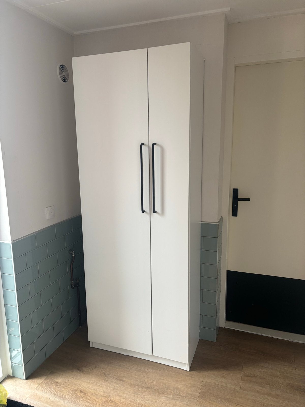 Gebruikte witte kast met planken en lades, Huis en Inrichting, Ophalen, Gebruikt, 200 cm of meer, 50 tot 100 cm
