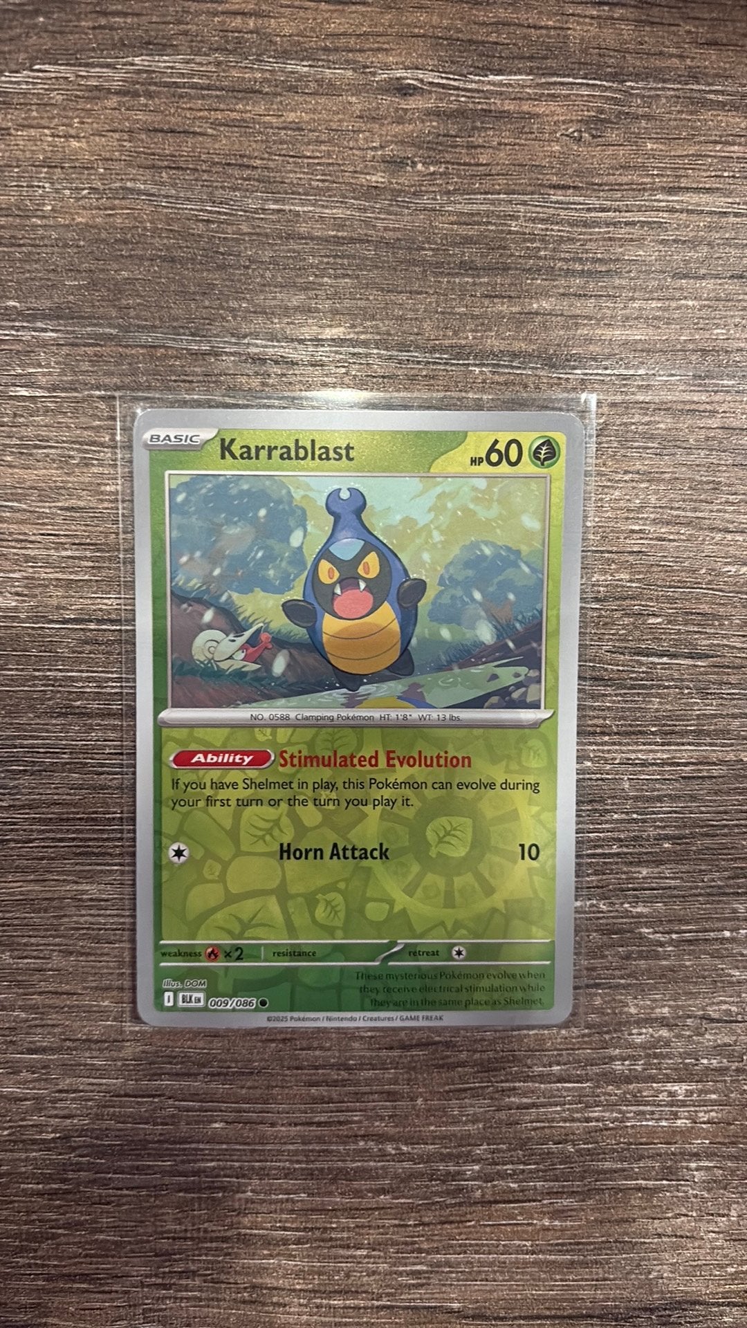 BLK Karrablast 009/086 Reverse holo, Ophalen of Verzenden, Zo goed als nieuw