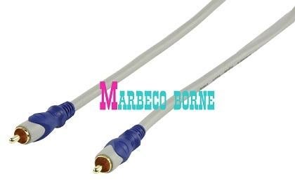 RCA kabel, Tulpkabel 10 m, verguld, RCA Male, Sub kabel, HQ, Nieuw, Info@marbeco.nl, Minder dan 2 meter