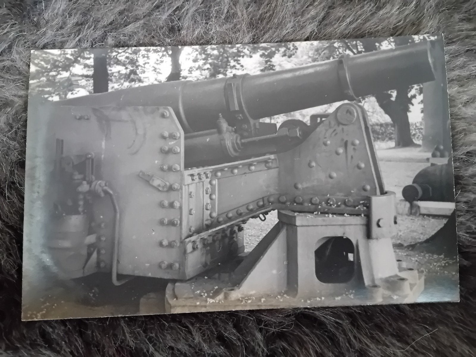 Fotokaart Obice da 305/17 G, Ophalen of Verzenden, Landmacht, Nederland, Foto of Poster