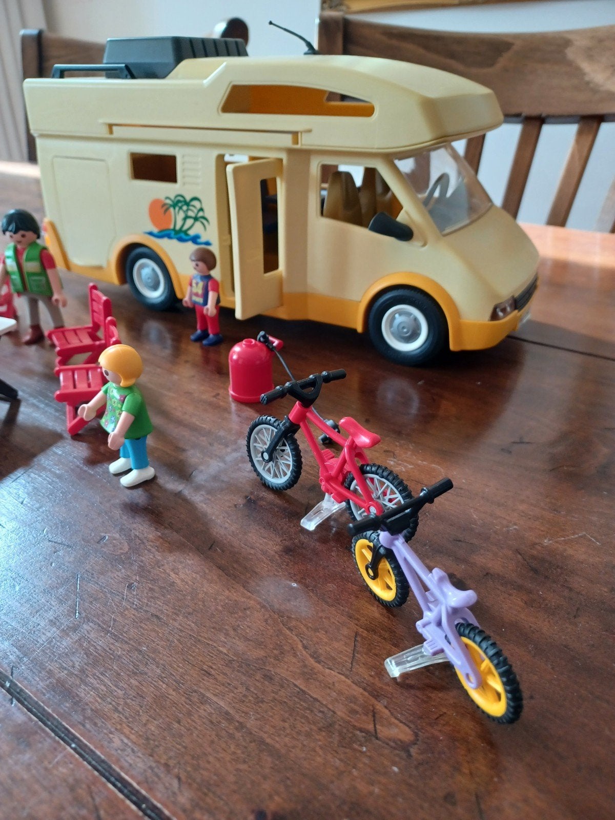 Playmobil 3647 camper compleet met toebehoren, Gebruikt, Complete set, Voertuig, Family fun