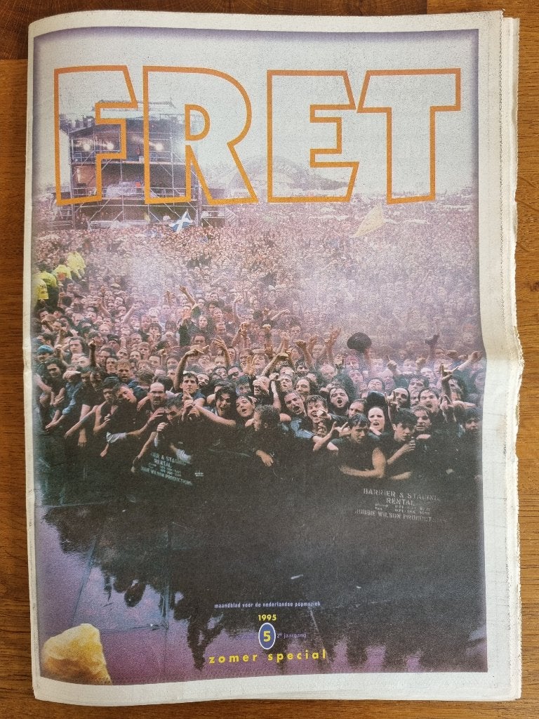 Fret muziektijdschrift 1995 # 5 Van Dik Hout, Burma Shave, Ophalen of Verzenden, Zo goed als nieuw, Muziek, Film of Tv