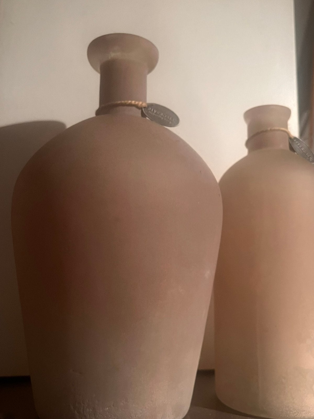 Riverdale vaasjes, Huis en Inrichting, Woonaccessoires | Vazen, Overige kleuren, Ophalen of Verzenden, Minder dan 50 cm, Glas