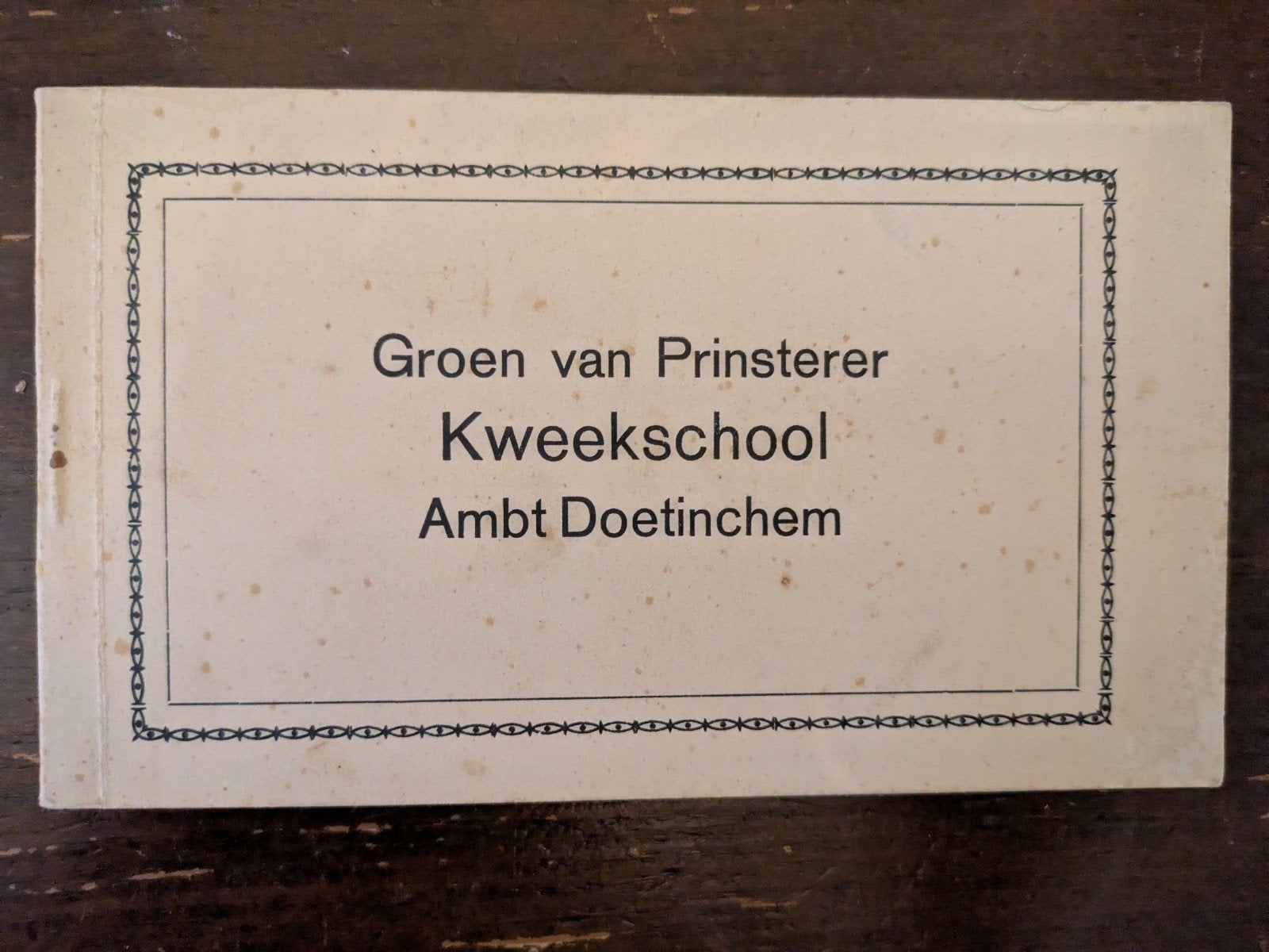 Postkaarten Groen van Prinsterer Kweekschool Doetinchem, Ophalen of Verzenden, Voor 1920, Ongelopen, Gelderland