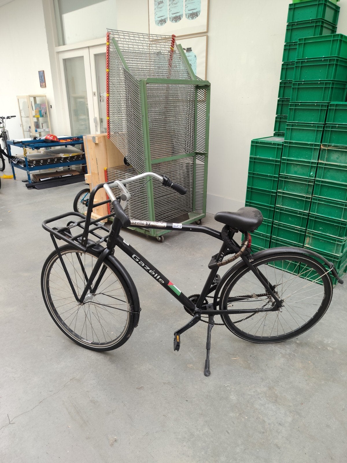 (Opknappertje) Gazelle Transportfiets zwart met Nexus versn, Ophalen, Terugtraprem, Gebruikt, Versnellingen