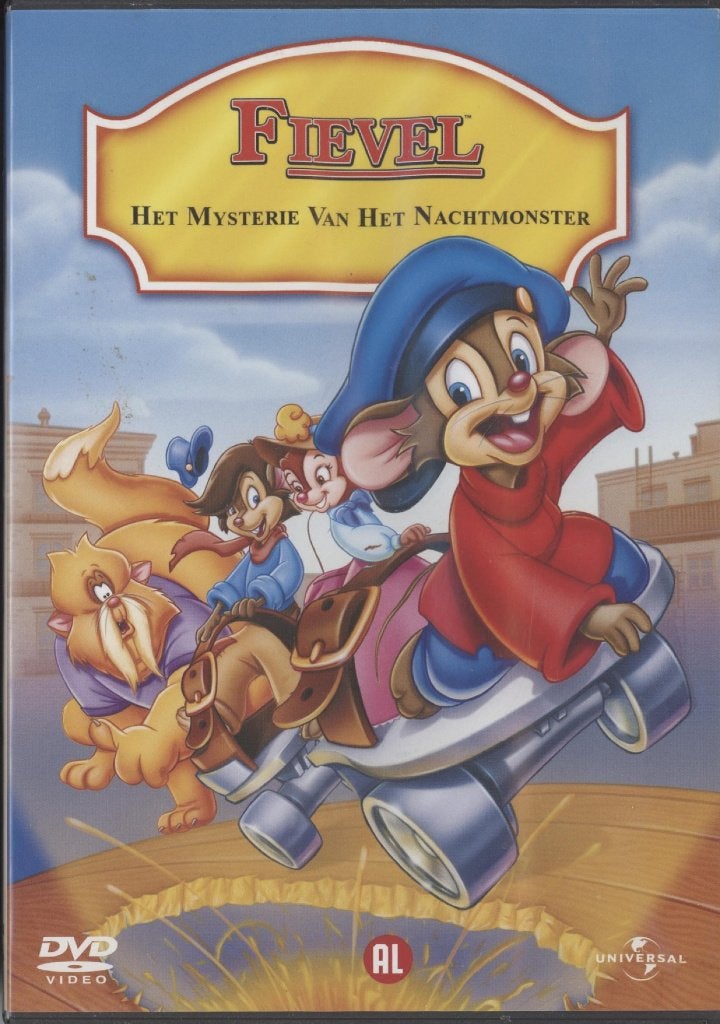 75) Fievel; Het Mysterie Van Het Nachtmonster, Gebruikt, Tekenfilm, Ophalen of Verzenden, Alle leeftijden