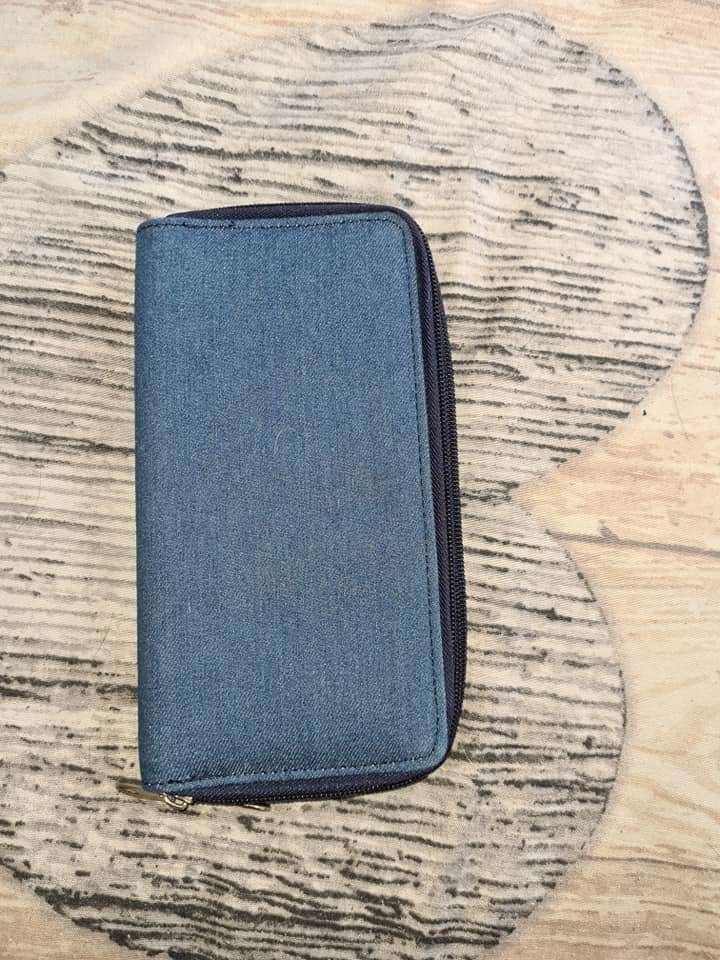 Blauwe etui/portemonnee met rits, Ophalen of Verzenden, Zo goed als nieuw, Blauw, Overige merken