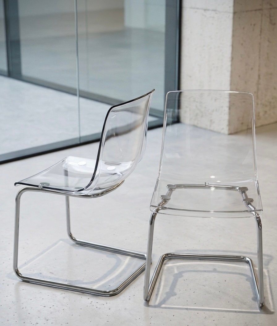 2 retro chairs, Kunststof, Gebruikt, Twee, Overige kleuren