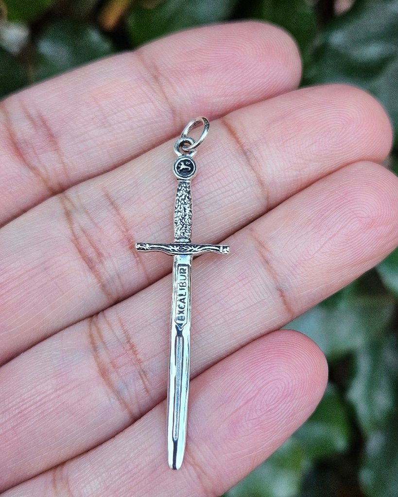 Excalibur Zwaard Hanger Arthur - Echt Zilver, Info@lavicollection.com, Nieuw, LAVI, Zilver