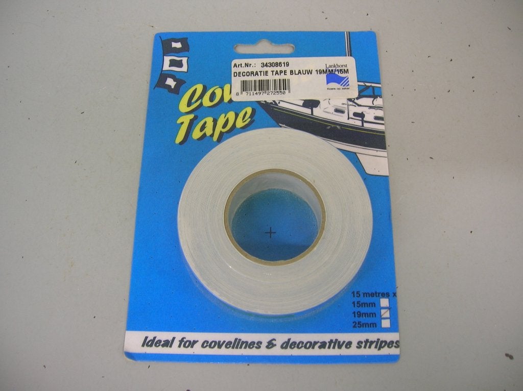 Decoratietape, blauw, watervast, voor boten, Watersport en Boten, Ophalen of Verzenden, Nieuw, Overige typen