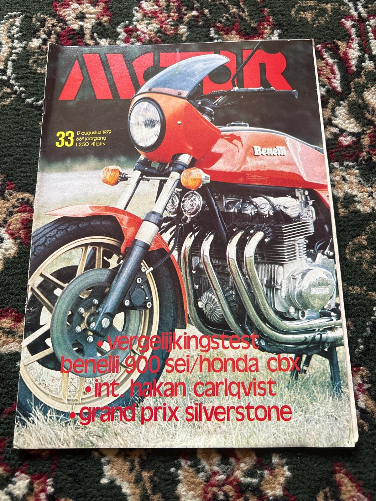 Motor Magazine 33 - 17 augustus 1979 - Benelli Honda, Ophalen of Verzenden, Gelezen, Algemeen