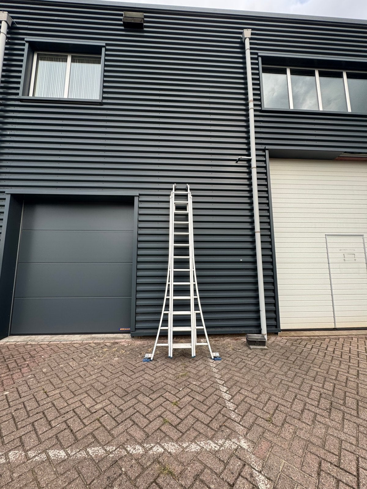 Solide D12 – 3-delige schuifladder (3x12 sporten), Doe-het-zelf en Verbouw, Ladders en Trappen, Ophalen, Gebruikt, Ladder, Opvouwbaar of Inschuifbaar