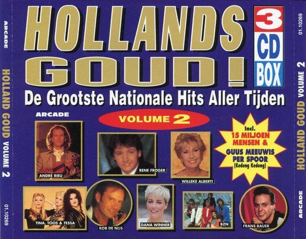 Hollands Goud Volume 2 3XCD, Verzenden, Zo goed als nieuw, Pop, Album