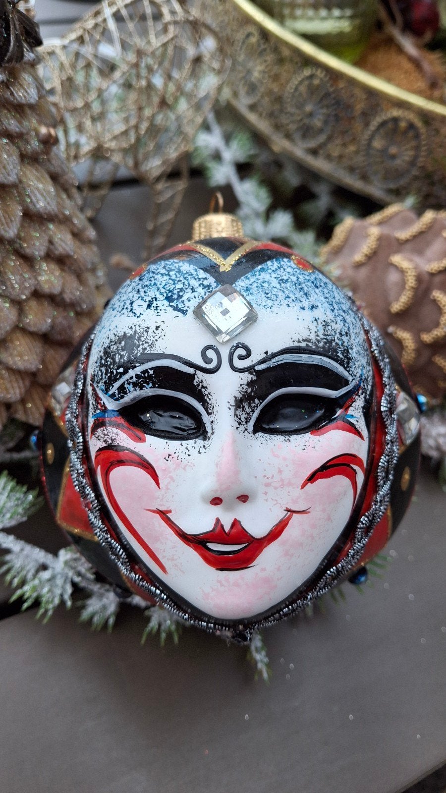 Venetiaanse kerstbal masker Menno Kroon, Verzenden