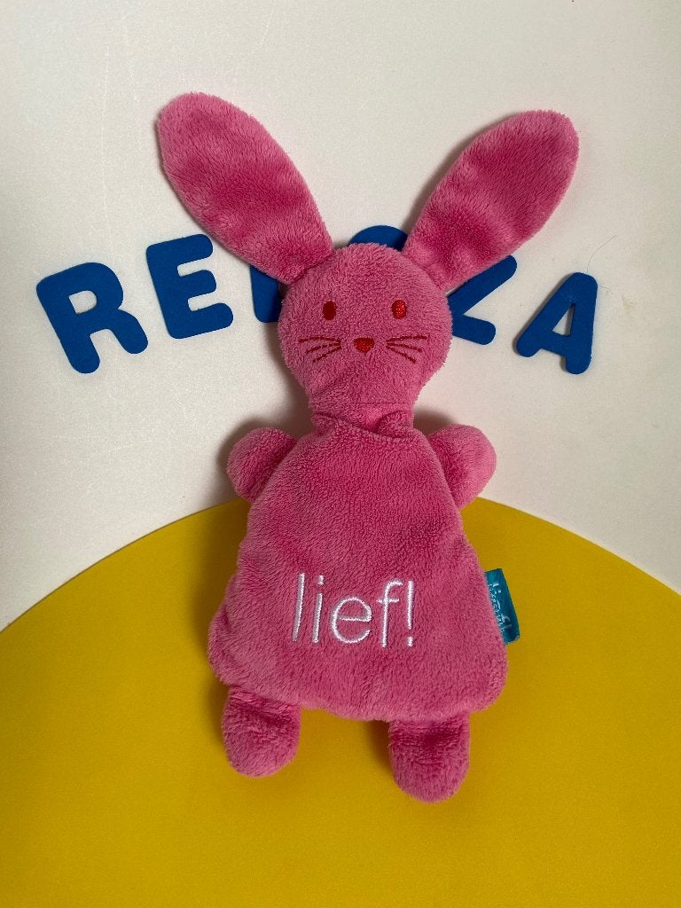 K2423 Lief! lief lifestyle konijn konijntje roze, Ophalen of Verzenden, Zo goed als nieuw, Konijn