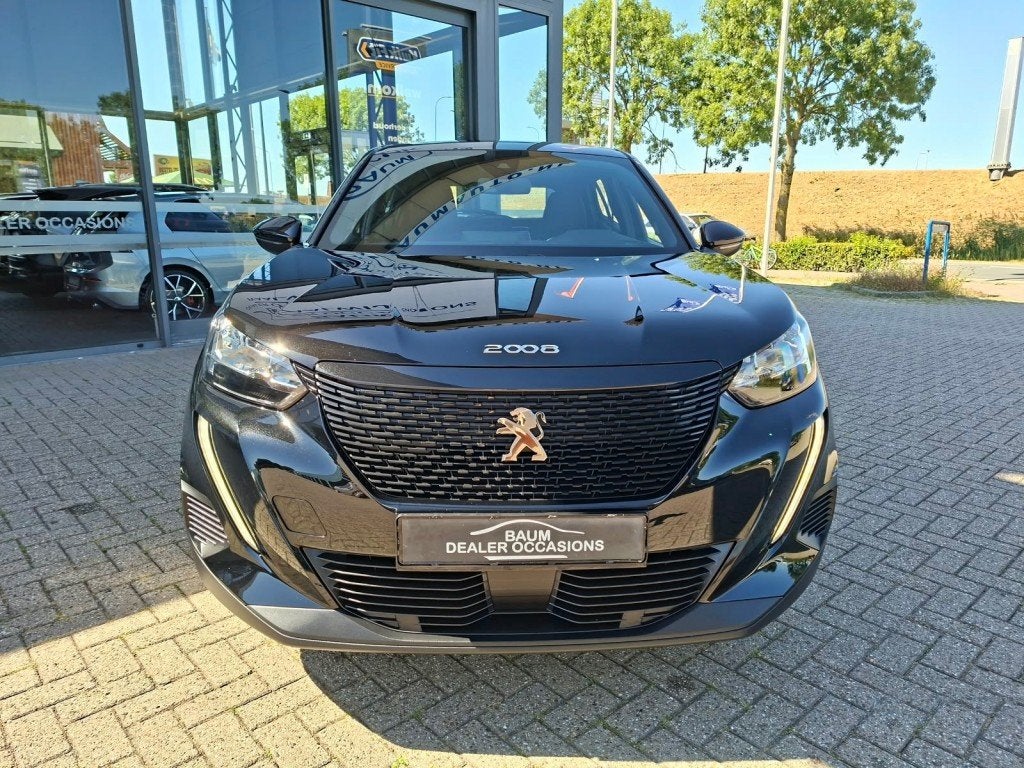 Peugeot 2008 1.2 PURETECH AUTOMAAT ACTIVE 130PK NAVI AIRCO L, Automaat, Gebruikt, 1199 cc, Zwart
