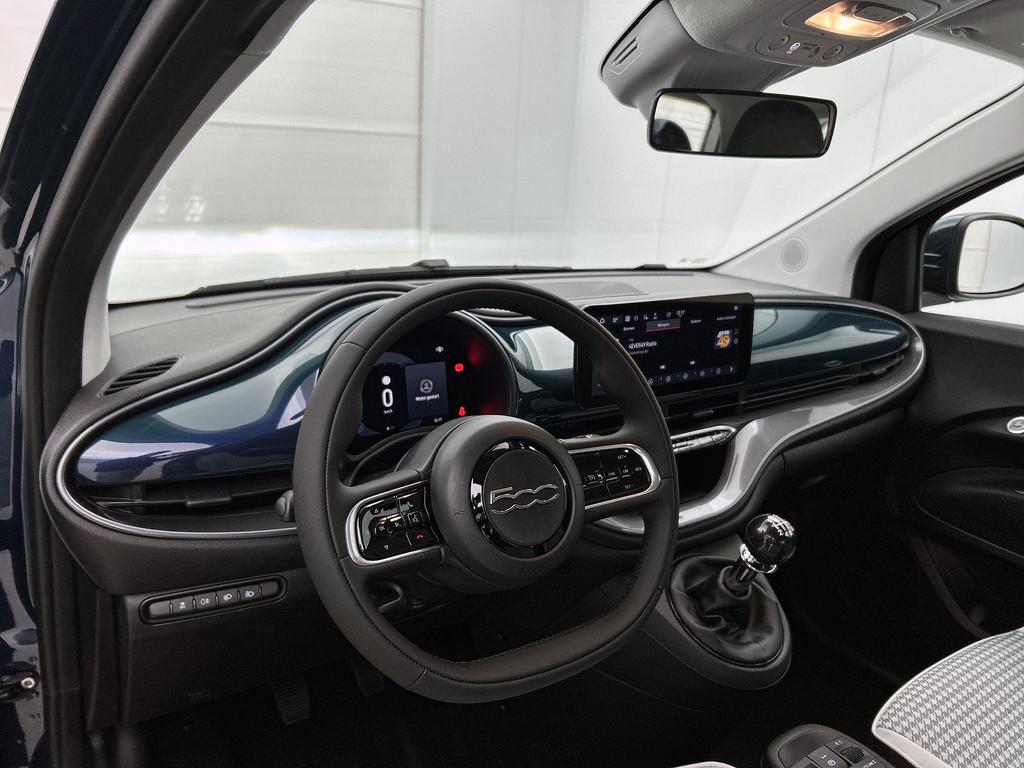 Fiat 500 1.0 Hybrid Torino Launch Edition | Airco | Apple Ca, 12 maanden, Stof, Parkeersensor, Euro 6